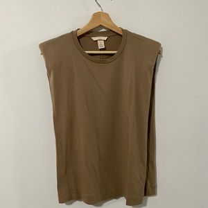 H&M muscle tank with padded shoulders